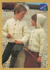 Phildar - Aran Knitting - 51-71" (20-28cm) - Design No.5183 - Child`s Jacket - Knitting Pattern