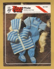 King Cole - Pixie Double Knitting - 18-22" (46-56cm) - Design No.KC431 - Jacket & Dungarees - Knitting Pattern
