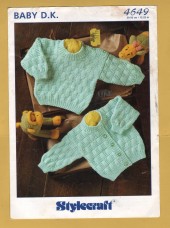 Stylecraft - Baby DK - 12-22" (30-56cm) - Design No.4649 - Cardigan & Sweater - Knitting Pattern