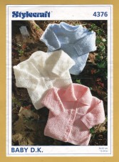 Stylecraft  - Baby DK - 12-24" (30-61cm) - Design No.4376 - Cardigans & Sweater - Knitting Pattern