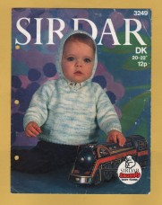 Sirdar - Double Knitting - 20-22" (51-56cm) - Design No.3249 - Hooded Sweater - Knitting Pattern
