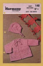 Harmony - Baby Knittings - Birth to 9 Months - Design No.140 - Matinee Set - Knitting Pattern
