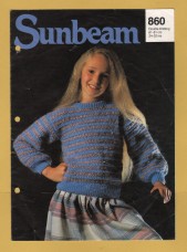 Sunbeam - Double Knitting - 24-32" (61-81cm) - Design No.860 - Sweaters - Knitting Pattern