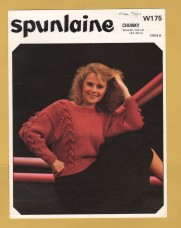 Spunlaine - Chunky - 32-40" (81-102cm) - Design No.W175 - Sweater - Knitting Pattern