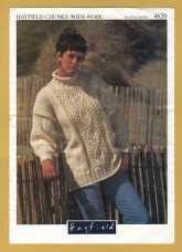 Hayfield - Chunky with Wool - 30-42" (76-107cm) - Design No.4620 -  Sweater - Knitting Pattern