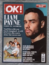 OK! - 28th October 2024 - Issue 1465 - `Liam Payne - 29 August 1993-16 October 2024` - Published by Reach Magazines