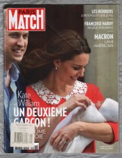 Paris Match (French Language) - 26th April/2nd May 2018 - Number 3598 - Export Copy - `Kate et William, Un Deuxieme Garcon!..` - Published by Legardere Media News