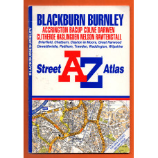 A-Z Street Atlas - `Blackburn-Burnley` - Edition 1a (Partly Revised) 1998 - Georgian Publications - Softcover 