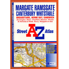A-Z Street Atlas - `Margate Ramsgate Canterbury Whitstable` - Edition 1a 2000 - Georgian Publications - Softcover 