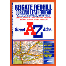 A-Z Street Atlas - `Reigate Redhill Dorking Leatherhead` - Edition 2a (Part Revised) 2002 - Georgian Publications - Softcover 
