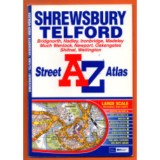 A-Z Street Atlas - `Shrewsbury Telford` - Edition 1 2006 - Georgian Publications - Softcover 
