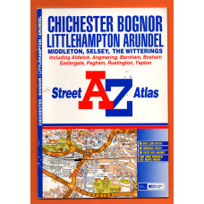 A-Z Street Atlas - `Chichester Bognor Littlehampton Arundel` - Edition 2 1999 - Georgian Publications - Softcover 