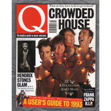 Q Magazine - Issue No.89 - February 1994 - `What do they have to do to get noticed? Crowded House` - Published by Emap Metro