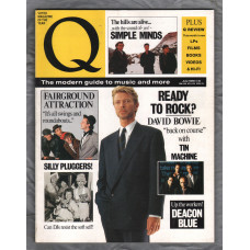 Q Magazine - Issue No.33 - June 1989 - `Ready to Rock? DAVID BOWIE "back on course" with Tin Machine` - Published by Emap Metro