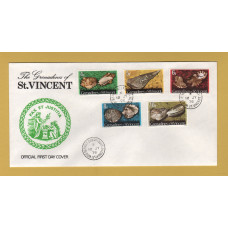 The Grenadines of St Vincent - FDC - 12th July 1976 - `Shells` Issue - Lower Values - Unaddressed First Day Cover