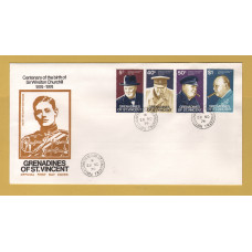 The Grenadines of St Vincent - FDC - 28th November 1974 - `Churchill Centenary` Issue - Unaddressed First Day Cover