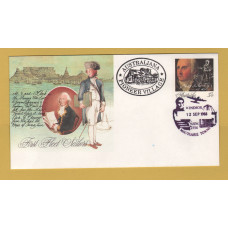 Australia Post - First Fleet Sailors Cover - `Macquarie Towns - 12 SEP 1988 - Windsor - NSW 2756` - Pictorial Postmark - 37c Pre-Printed Stamp