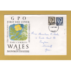 Post Office - FDC - 4th September 1968 - `Regional Definitive Values` Issue - Addressed First Day Cover