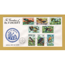 The Grenadines of St Vincent - FDC - 24th April 1974 - `Definitive Birds` Issue - Lower Values - Unaddressed First Day Cover