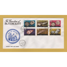 The Grenadines of St Vincent - FDC - 27th November 1974 - `Shells` Issue - Mid Range Values - Unaddressed First Day Cover