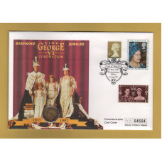 Westminster/Mercury - 12th May 1997 - `Diamond Jubilee - King George Vl Coronation` - U.K. Coin/Stamp Cover