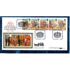 Benham - FDC - 17th October 1989 - `800th Anniversary - City of London - Lord Mayor 1189-1989` Cover - BLCS 46 - First Day Cover
