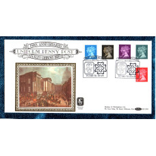 Benham - FDC - 10th January 1990 - `150th Anniversary - Uniform Penny Post - Stanley Gibbons Birth - Official Cover` - BLCS 48 - First Day Cover