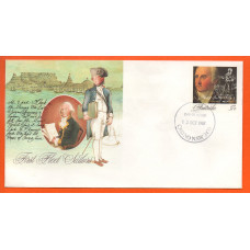 Australia Post - First Fleet Sailors Cover - `First Day Of Issue - 13 OCT 1987 - Casino N.S.W. 2470` - Postmark - 37c Pre-Printed Stamp