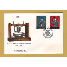 Eire - FDC - 10th March 1976 - `Centenary of the First Telephone Transmission` Cover - First Day Cover
