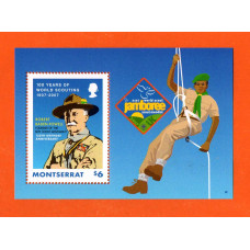 Montserrat - Miniature Sheet - `100 Years Of World Scouting 1907-2007 - 21st World Jamboree` Issue - 2007 - Mint Never Hinged