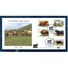 Benham - FDC - 6th March 1984 - `The Highland Cattle Society 1884-1984` Cover - BOCS (2)25 - First Day Cover