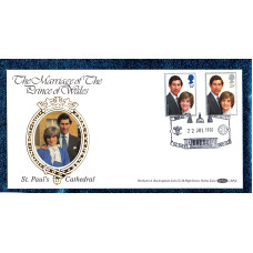 Benham - FDC - 22nd July 1981 - `The Marriage of The Prince of Wales - St Paul`s Cathedral` Cover - BOCS (SP)6 - First Day Cover