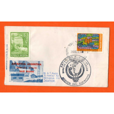 From: Argentine Antarctic - Base Brown Cover - Base General Belgrano Postmark - 25th October 1976 - To: Buenos Aires - 15th March 1977
