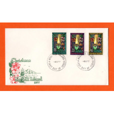 Christmas Norfolk Island 1977 - FDC - `Norfolk Island First Day Of Issue 4 OC 77` Postmark - 18c-25c-45c Christmas Stamps