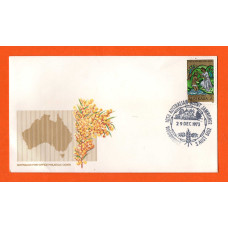 Australia Post - `10th Australian Scout Jamboree 29 DEC 1973 Woodhouse S.Aus 5152` - Postmark - Single 7c Christmas Stamp