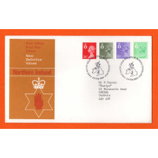 Post Office - Northern Ireland - FDC - 24th February 1982 - `New Definitive Values` - Addressed First Day Cover