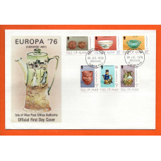 Isle Of Man - FDC - 1976 - `Europa (Ceramic Art)` Post Office Issue - Official First Day Cover