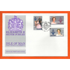Isle Of Man - FDC - 1977 - `Queen Elizabeth ll Silver Jubilee` Post Office Issue - Official First Day Cover
