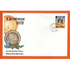 Isle Of Man - FDC - 1978 - `Christmas 1978` Post Office Issue - Official First Day Cover