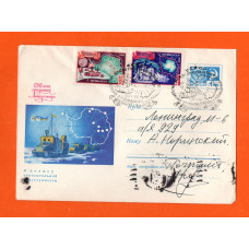 U.S.S.R Cover - Antarctic Postmark - Posted 28th January 1970 - 1970 150th Anniversary of Bellinsgauzen and Lazarev's Antarctic Expedition 4 & 16 Kopek Stamps +