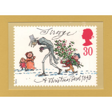 U.K - PHQ Card 157 (c) - November 1993 - 30p Scrooge A Christmas Carol 1843 - Christmas Issue - Unused