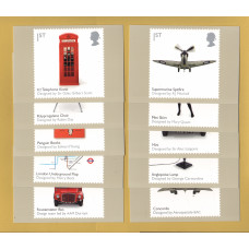 U.K - PHQ Cards - 318 Set - Issued 13th January 2009 - 10 Stamp Cards - British Design Classics Issue - Unused