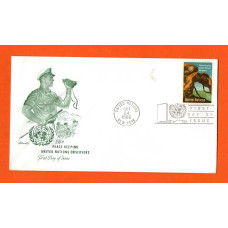 15c Peace Keeping United Nations Observers Cover - FDC - `United Nations Oct 24 1966 New York` - Postmark - `First day Of Issue`