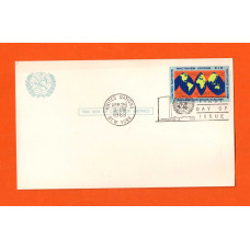 Air Mail Postal Card - FDI - 26th April 1963 - `United Nations - New York` - Postmark - 4 Cent Pre-Printed Stamp
