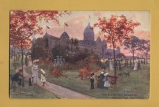 `Wide Wide World Series - `The Exhibition Building, Melbourne, Australia` - Oilette - 7292` - Postally Unused - Raphael Tuck & Sons Postcard.