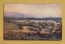 `Wide Wide World Series-Burmah - `The 450 Pagodas, Containing The Tables Of The Law, Mandalay, Burmah` - Oilette - 7238` - Postally Unused - Raphael Tuck & Sons Postcard.