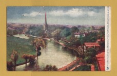 `Stratford-On-Avon Series - `The Avon, From The Memorial Theatre Tower, Stratford-On-Avon` - Oilette - 774` - Postally Unused - Raphael Tuck & Sons Postcard.