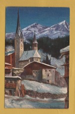 `Wide Wide World (not written on card) - `Untitled on cards with international backs (Burglen)` - Oilette - 201B` - Postally Unused - Raphael Tuck & Sons Postcard.