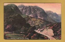 `Borrowdale and Castle Crag` - Postally Unused - S.Hildesheimer & Co Postcard.