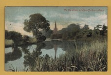 `On The Avon at Stratford-on-Avon` - Postally Unused - Valentine`s Series Postcard.
